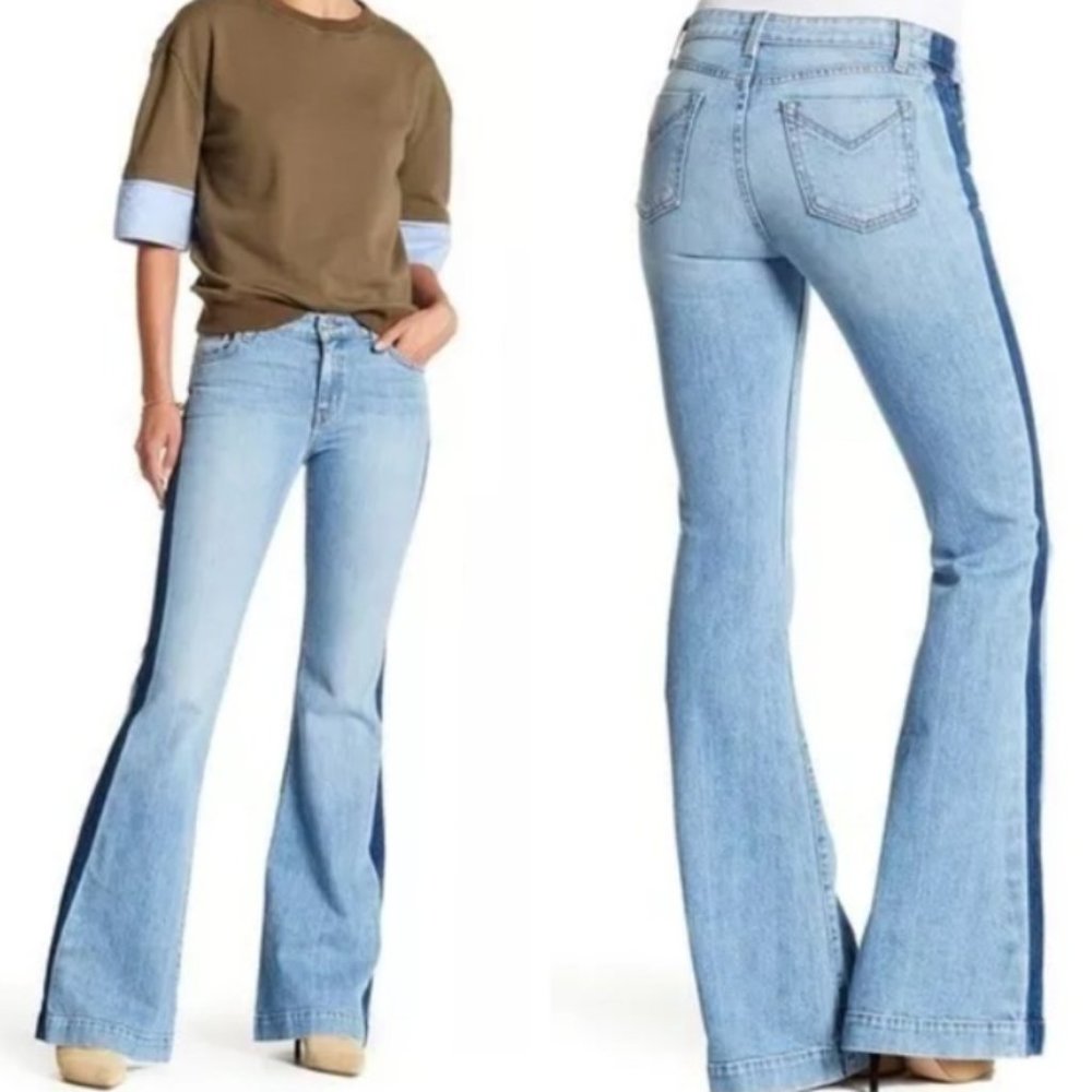 Derek Lam 10 Crosby NOHA Mid Rise Sexy Flare Jeans